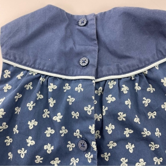 Janie and Jack Blue Layette Sleeveless Classic 6- 12 month dress - Picture 8 of 9